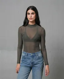 Camiseta Mujer Verde S 203G011_VER180317 Rifle