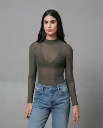 Camiseta Mujer Verde S 203G011_VER180317 Rifle