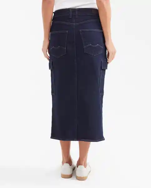 Falda Cargo Femenino Azul Clasico Oscuro Talla 5 Chevignon