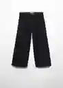 Jean Culotte6 Tejano Niñas Negro Talla 12 Mango