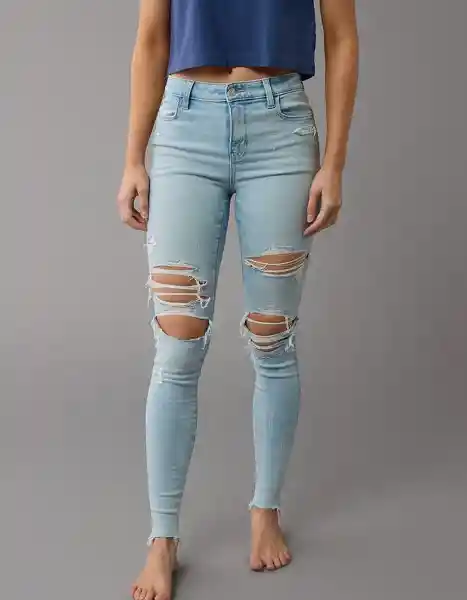 Jean Mujer Azul Talla 10 SHORT 5251945 American Eagle