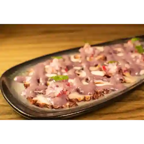 Tiradito de Pulpo Al Olivo