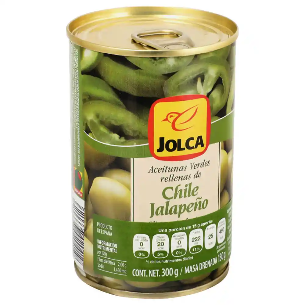 Jolca Aceituna Manzanilla Rellena de Chile Jalapeño