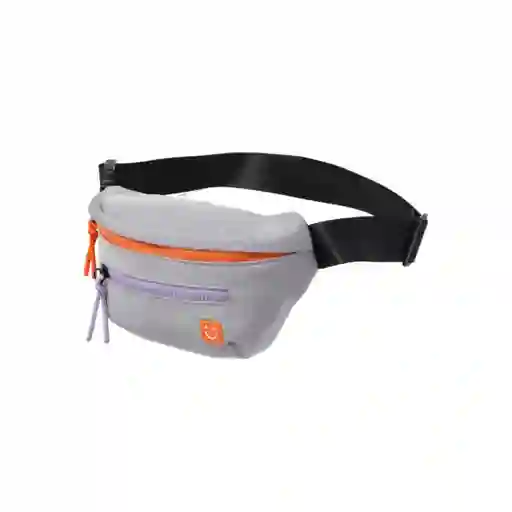 Bolso Estilo Cangurera Gris Serie Miniso