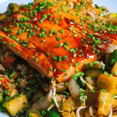 Salmón Teriyaki