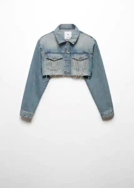 Chaqueta Cazadora Willow Tejano Oscuro Talla S Mujer Mango