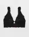 Top Bralette Aerie Negro Talla Large American Eagle