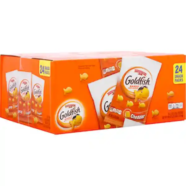 Goldfish Galletas Baked Snack Cracker Cheddar x 24 Unidades