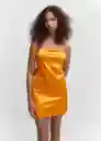 Vestido Nori Amarillo Talla M Mujer Mango