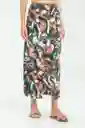 Falda Tipo Wrap Dana Color Verde Pato Talla 12 Ragged