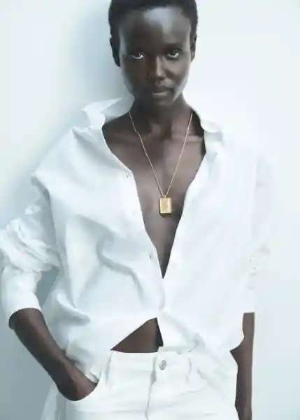 Collar Selena Oro Talla 99 Mujer Mango