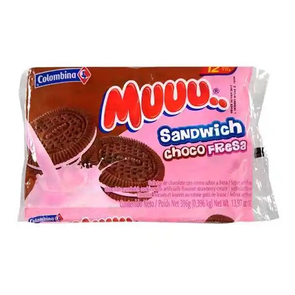 Muuu Galleta Sandwich Choco Fresa