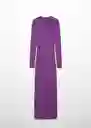 Vestido Iris Morado Talla XL Mujer Mango