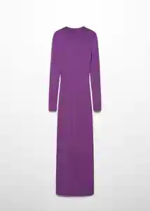 Vestido Iris Morado Talla XL Mujer Mango