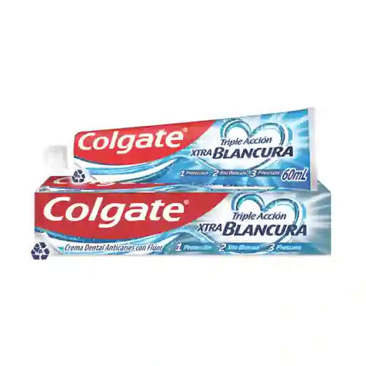 Colgate Crema Dental Triple Acción Xtra Blancura 60 mL