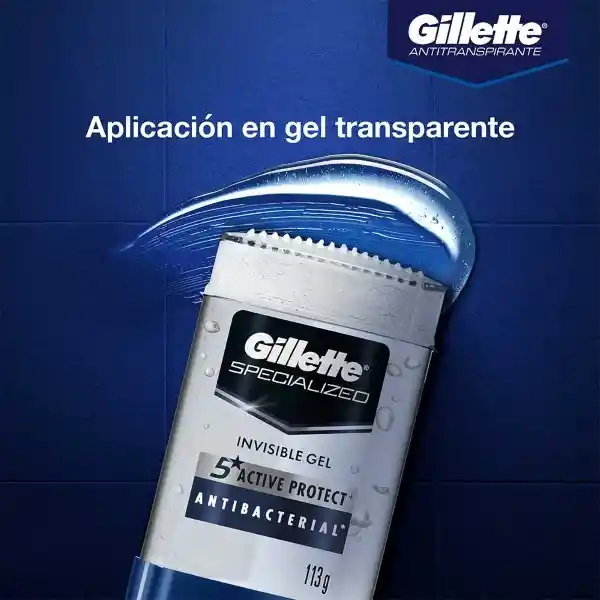 Desodorante Antitranspirante Hombre Gillette Specialized Gel Antibacterial 113 g