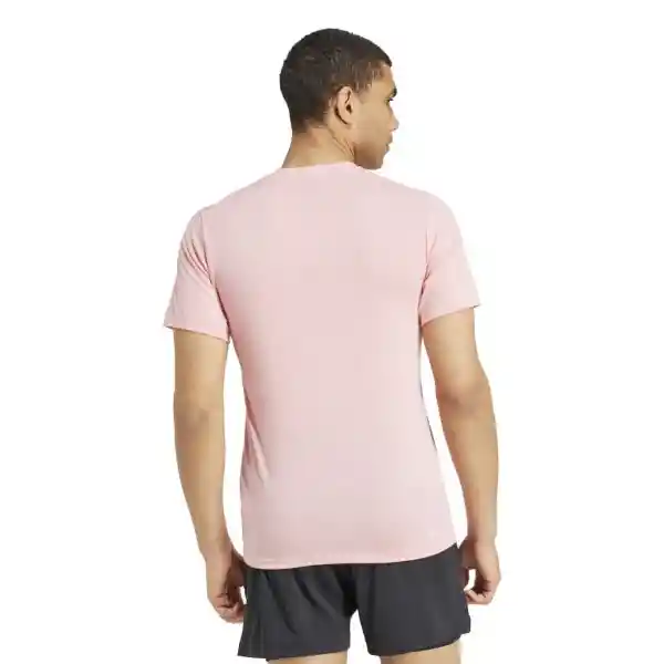 Adidas Camiseta Tr-Es Fr Logo T Para Hombre Rosado Talla XS