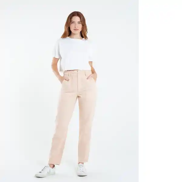 Pantalón Nerd Mujer Naranja Melocoton Claro 8 432E313 Naf Naf