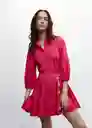 Vestido Cornelia Fucsia Talla L Mujer Mango