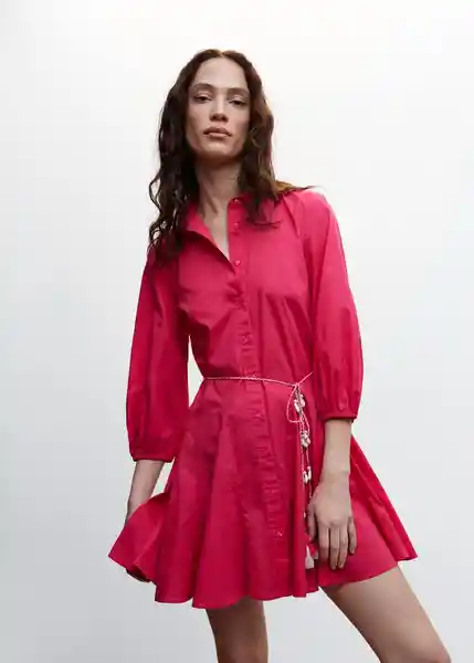 Vestido Cornelia Fucsia Talla L Mujer Mango