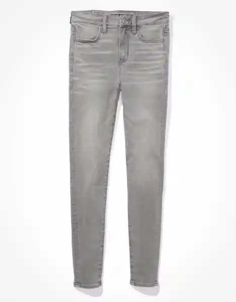 Jean High-Rise Jegging Mujer Gris Talla 2 American Eagle