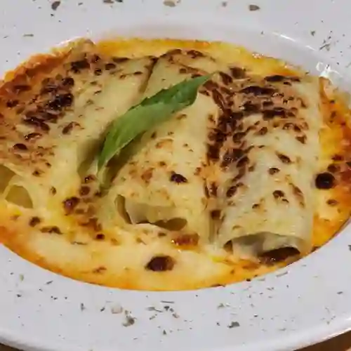 Canelones de Pollo y Champiñón