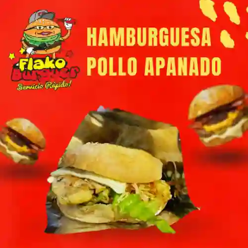 Hamburguesa Pollo a la Apanado