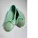 Zapato Paso Verde Pastel Talla 39 Mujer Mango