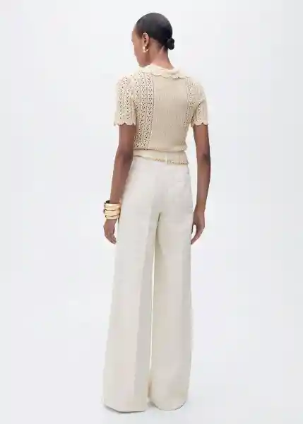 Jersey Bibe Beige Talla S Mujer Mango