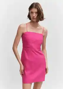 Vestido Pedro Fucsia Talla S Mujer Mango