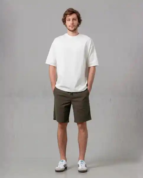 Bermuda Drill Hombre Verde Pino Oscuro Talla 40 39235 Rifle