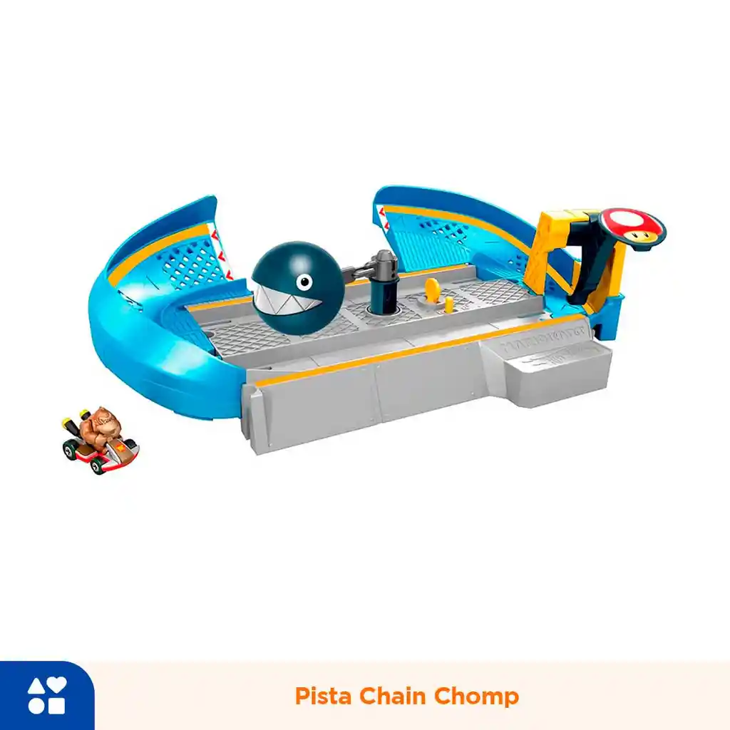 Hot Wheels Pista de Carreras Mario Kart Chain Chomp