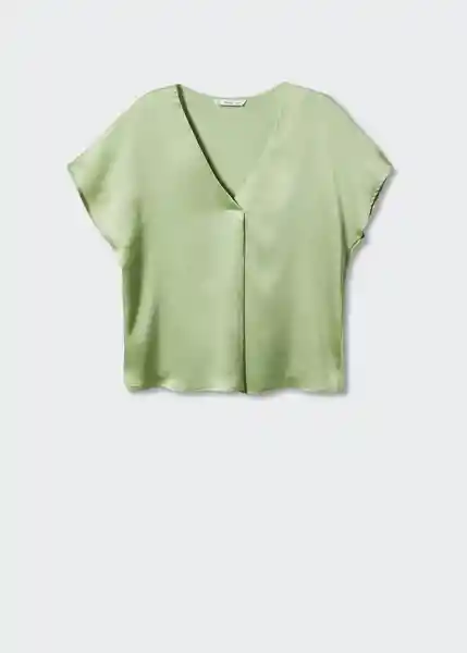 Camiseta Bili Verde Talla M Mujer Mango