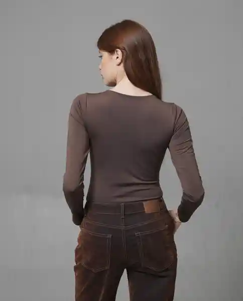 Camiseta Mujer Café Talla XL 209G016_CAF191121 Rifle