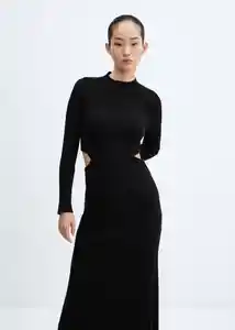 Vestido Night Negro Talla 24 Mujer Mango