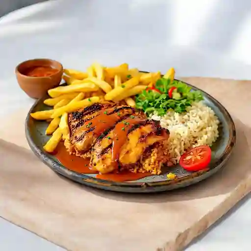Bandeja Con Pollo