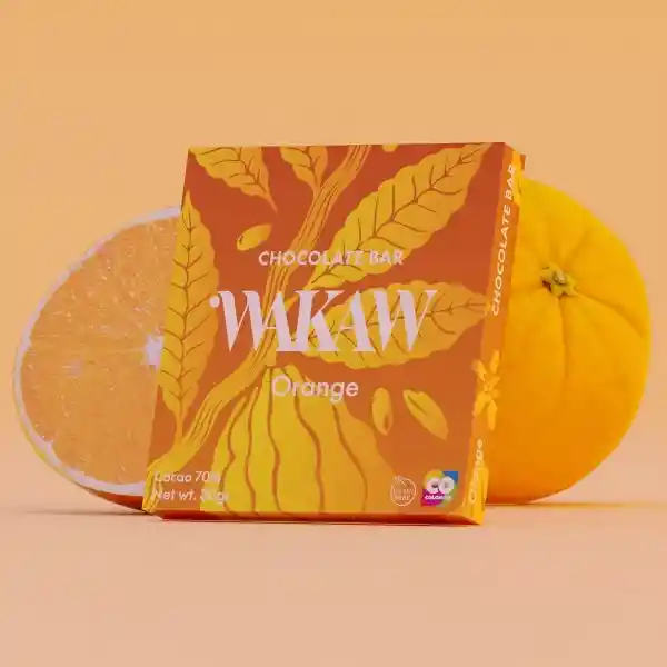 Wakaw Chocolate al 70% Con Naranja