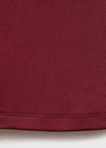 Camiseta Gala Burdeos Talla S Mujer Mango