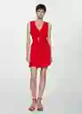 Vestido Roli Rojo Talla L Mujer Mango