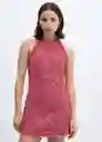 Vestido Siena Fucsia Talla S Mujer Mango