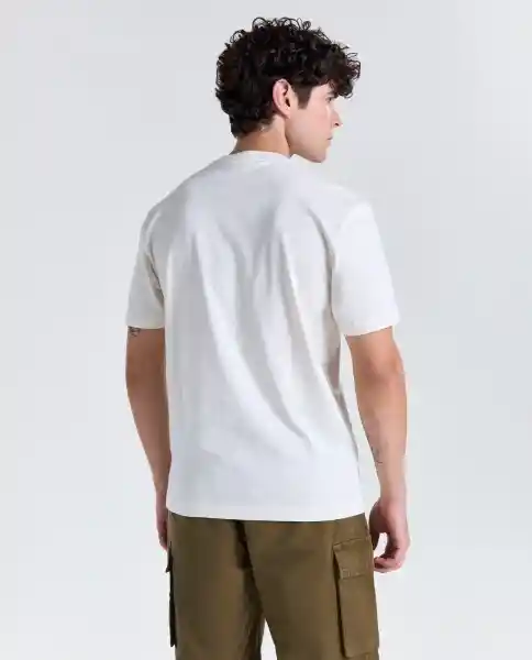 Camiseta Hombre Crudo Talla XXL 849G001_CRU110105 Americanino