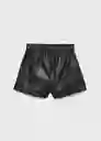 Short Jana Negro Talla 10 Niña Mango