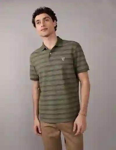 Camiseta Polo Hombre Verde Talla: X-LARGE 4183300 American Eagle