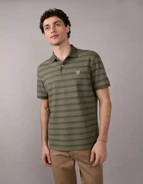 Camiseta Polo Hombre Verde Talla: X-LARGE 4183300 American Eagle