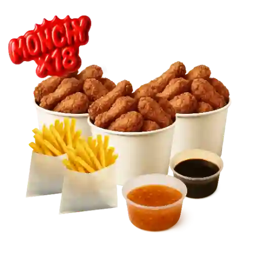 Rappi Monchy X18 Jumbo Alitas Horneadas