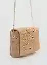 Bolso M Espiga Beige Talla 99 Mujer Mango