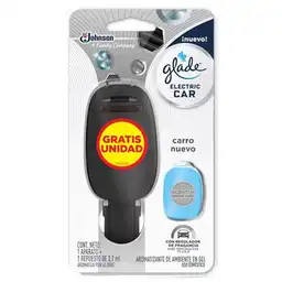 Glade Aromatizante Electric Car Carro Nuevo Aparato + Repuesto