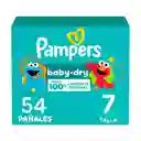 Pañales Pampers Baby Dry Etapa 7 54 U​nd