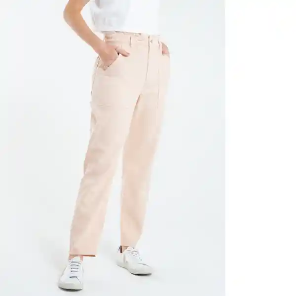 Pantalón Nerd Mujer Naranja Melocoton Claro 8 432E313 Naf Naf