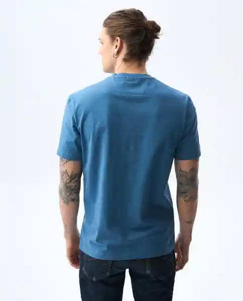 Camiseta Hombre Azul Talla M 841G023_AZU184025 Americanino